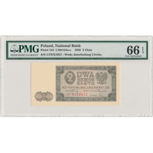 2 złote 1948 - CF - PMG 66 EPQ