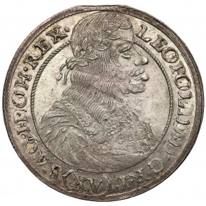 Leopold I, 15 krajcarów Wrocław 1664 SHS - piękne
