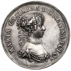 Jan III Sobieski, medal Para Królewska Jan i Maria Kazimiera