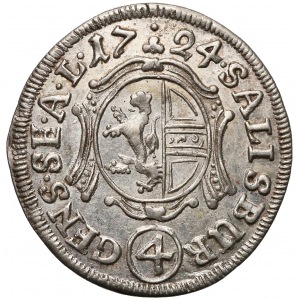 Austria, Salzburg, 4 kreuzer 1724