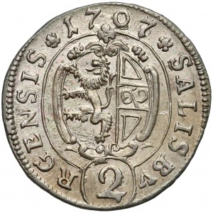 Austria, Salzburg, 2 kreuzer 1707