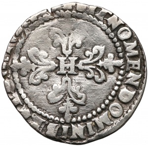 Henryk Walezy, 1/2 franka Nantes 1582 - data pod pop. 