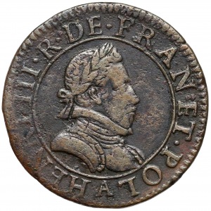 Henryk Walezy, Podwójny denar Paryż 1579
