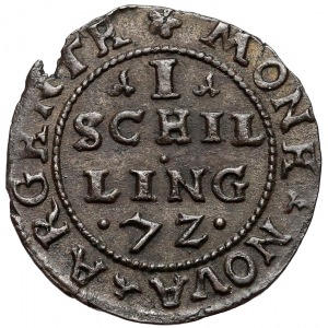 Inflanty, Szeląg Dahlen 1572 - krzyżyk