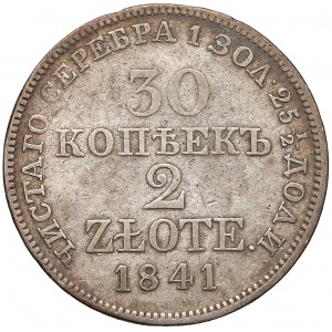 30 kopiejek = 2 złote 1841 MW, Warszawa