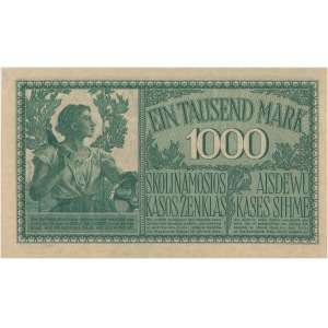 Kowno 1.000 marek 1918 numeracja 6-cyfr