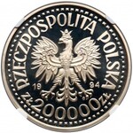200.000 złotych 1994 Zygmunt I Stary PÓŁPOSTAĆ - NGC PF69 UC