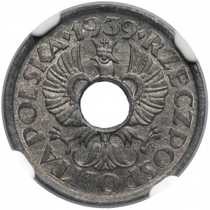 Generalna Gubernia, 5 groszy 1939 - NGC MS64