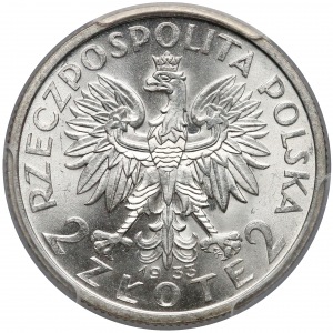 Głowa Kobiety 2 złote 1933 - PCGS MS64