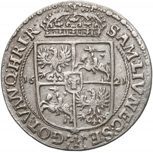Zygmunt III Waza, Ort Bydgoszcz 1621 - BEZ ozdobników - b. rzadki