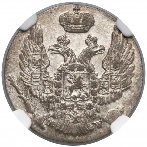 10 groszy 1837 MW, Warszawa - NGC AU58