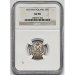 10 groszy 1837 MW, Warszawa - NGC AU58