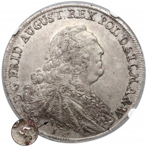 August III Sas, Talar Drezno 1763 FWóF - z sygnaturą - rzadki