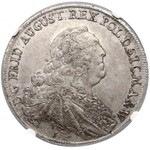 August III Sas, Talar Drezno 1763 FWóF - z sygnaturą - rzadki
