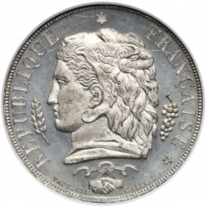 France, ESSAI 10 centimes 1848 - NGC MS64