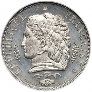 Francja, ESSAI 10 centimes 1848 - NGC MS64