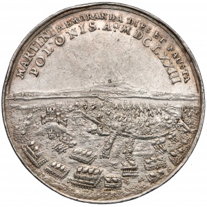 Jan III Sobieski, medal Oblężenie Chocimia 1673 - rzadkość