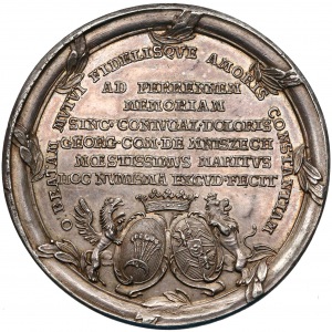 Poniatowski, medal Na pamiątkę śmierci Marii Amalii 1772 r.