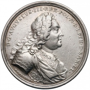 August III Sas, medal koronacyjny 1734