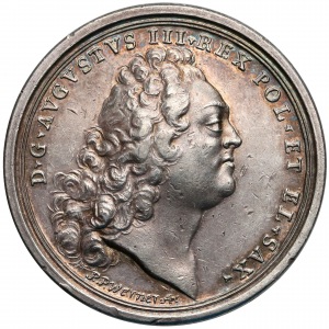 August III Sas, medal Wybór na króla Polski 1733