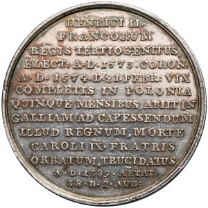 Medal z suity królewskiej - Henryk Walezy - Reichel