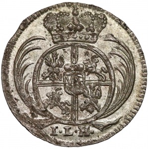 August II Mocny, 3 halerze (trzeciak) Drezno 1714 ILH