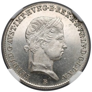 Hungary, Ferdinand V, 10 kreuzer 1846-B - NGC MS63 PL