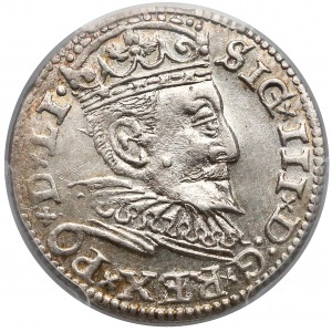 Zygmunt III Waza, Trojak Ryga 1595 - LI•