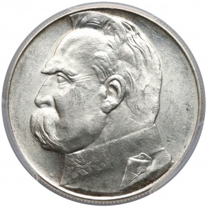 Piłsudski 10 złotych 1936 - PCGS MS64
