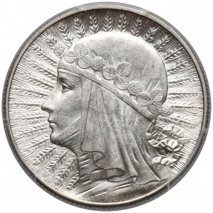 Głowa Kobiety 5 złotych 1932 Londyn - PCGS MS62