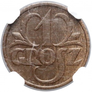 1 grosz 1930 - NGC MS63 BN