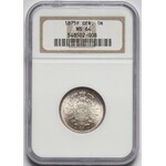 Germany, 1 mark 1875-F - NGC MS64