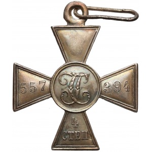 Rosja, Krzyż św. Jerzego - 4 stopnia - nr 557.394 - dla Polaka