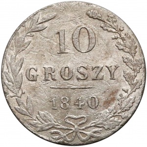 10 groszy 1840 MW, Warszawa