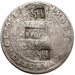 Jan II Kazimierz, Tymf 1663 AT z puncami HS, WW, HS