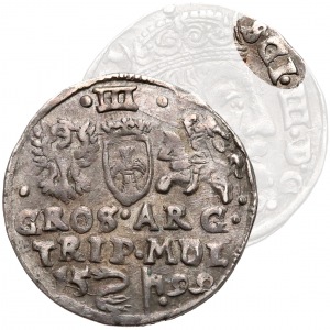 Zygmunt III Waza, Trojak Wilno 1599 Łabędź - z błędem SGI