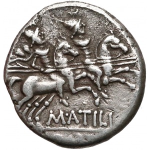 Republika, M. Atilius Saranus (148pne) Denar
