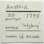 Austria, Salzburg, 20 kreuzer 1798 M