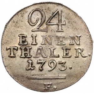 Germany, Hessen-Cassel, 1/24 thaler 1793- F