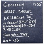 Germany, Hessen-Cassel, 3 heller 1755