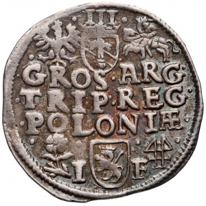 Zygmunt III Waza, Trojak Wschowa 1595 - data w otoku / SIG.III