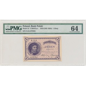 1 złoty 1919 - S.2 A - PMG 64
