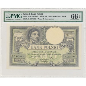 500 złotych 1919 - PMG 66 EPQ