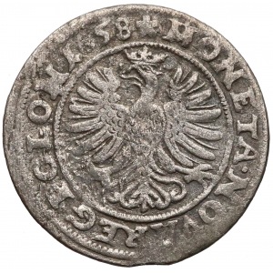 John II Casimir, 3 krajcars Opole 1658 - wider pop. - b. rare