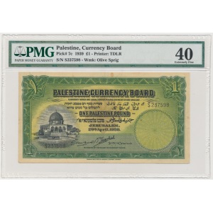 Palestyna, 1 pound 1939 - PMG 40