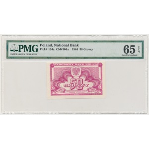 50 groszy 1944 - PMG 65 EPQ