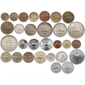 Litwa, kolekcja monet 1925-1997 (29szt)