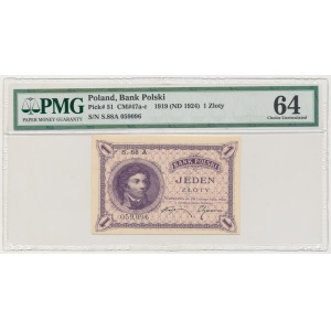 1 złoty 1919 - S.88 A - PMG 64