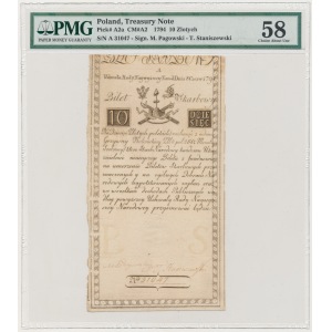 10 złotych 1794 - A - PMG 58