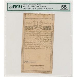 25 złotych 1794 - D - PMG 55